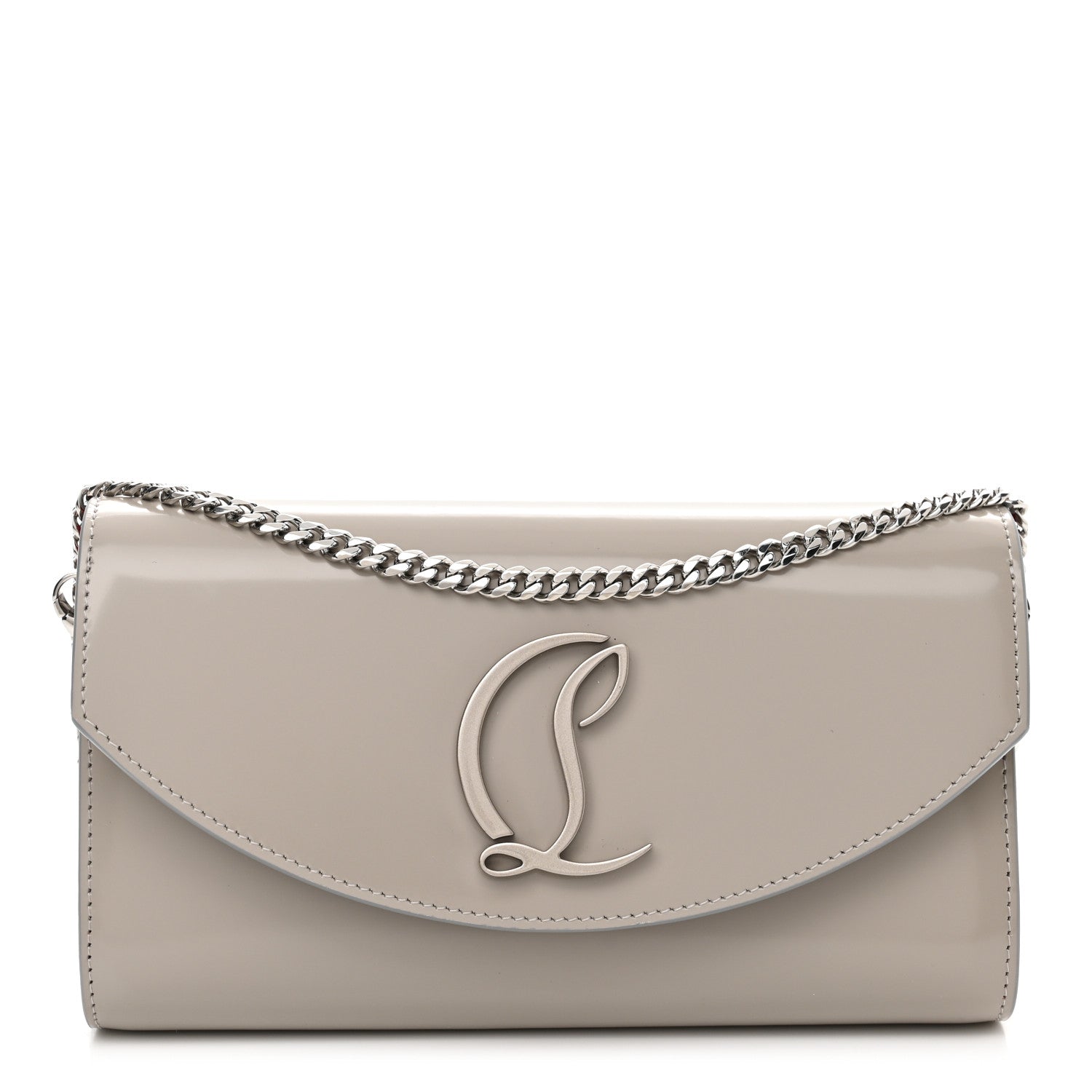 Christian Louboutin Patent Calfskin Loubi54 Wallet On Chain Goose 1 of 11