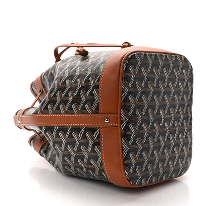Goyard Goyardine Petit Flot Bucket Bag PM Black Gold 8 of 10