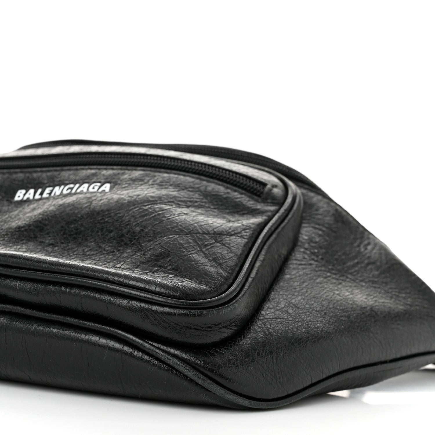 Balenciaga Agneau Arena Weekend Belt Wallet Black 10 of 10