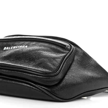 Balenciaga Agneau Arena Weekend Belt Wallet Black 10 of 10