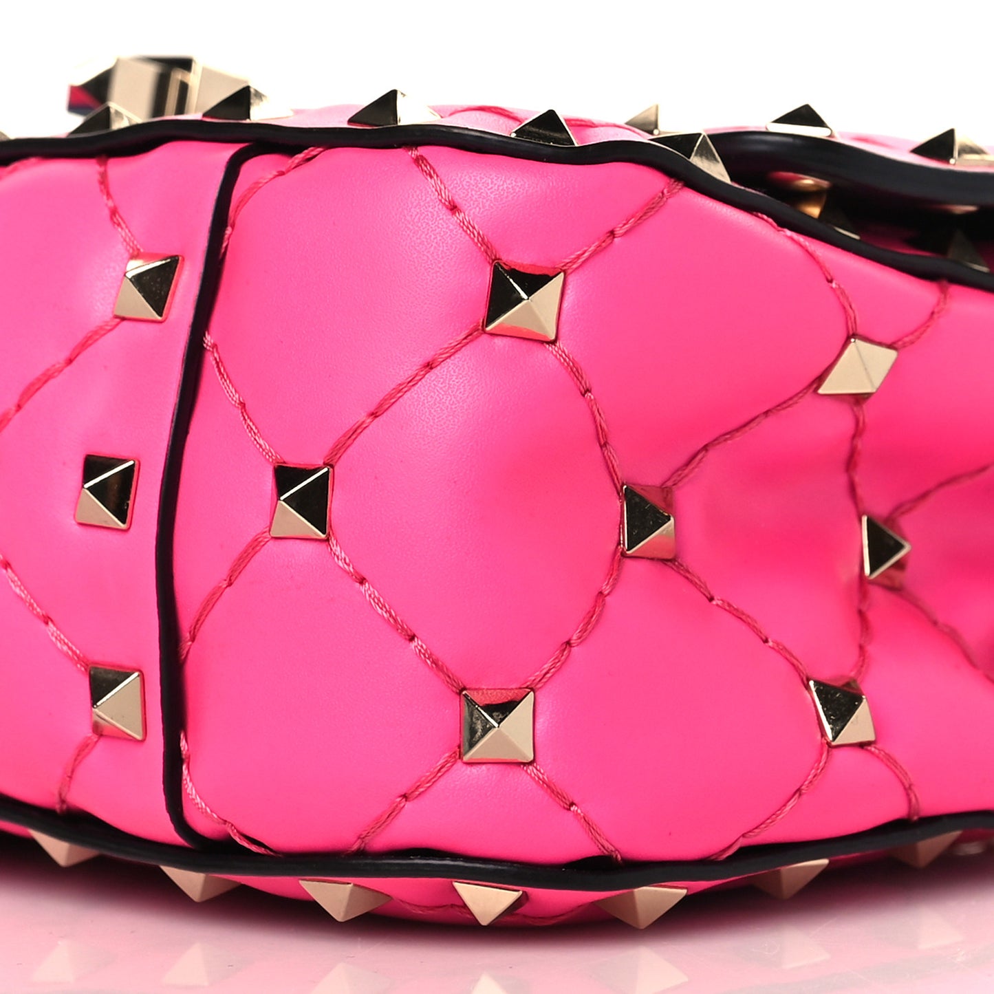 Calfskin Mini Rockstud Spike Shoulder Bag Azalea