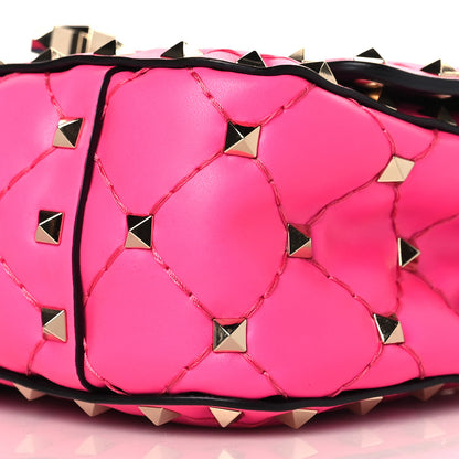 Valentino Garavani Calfskin Mini Rockstud Spike Shoulder Bag Azalea 8 of 8