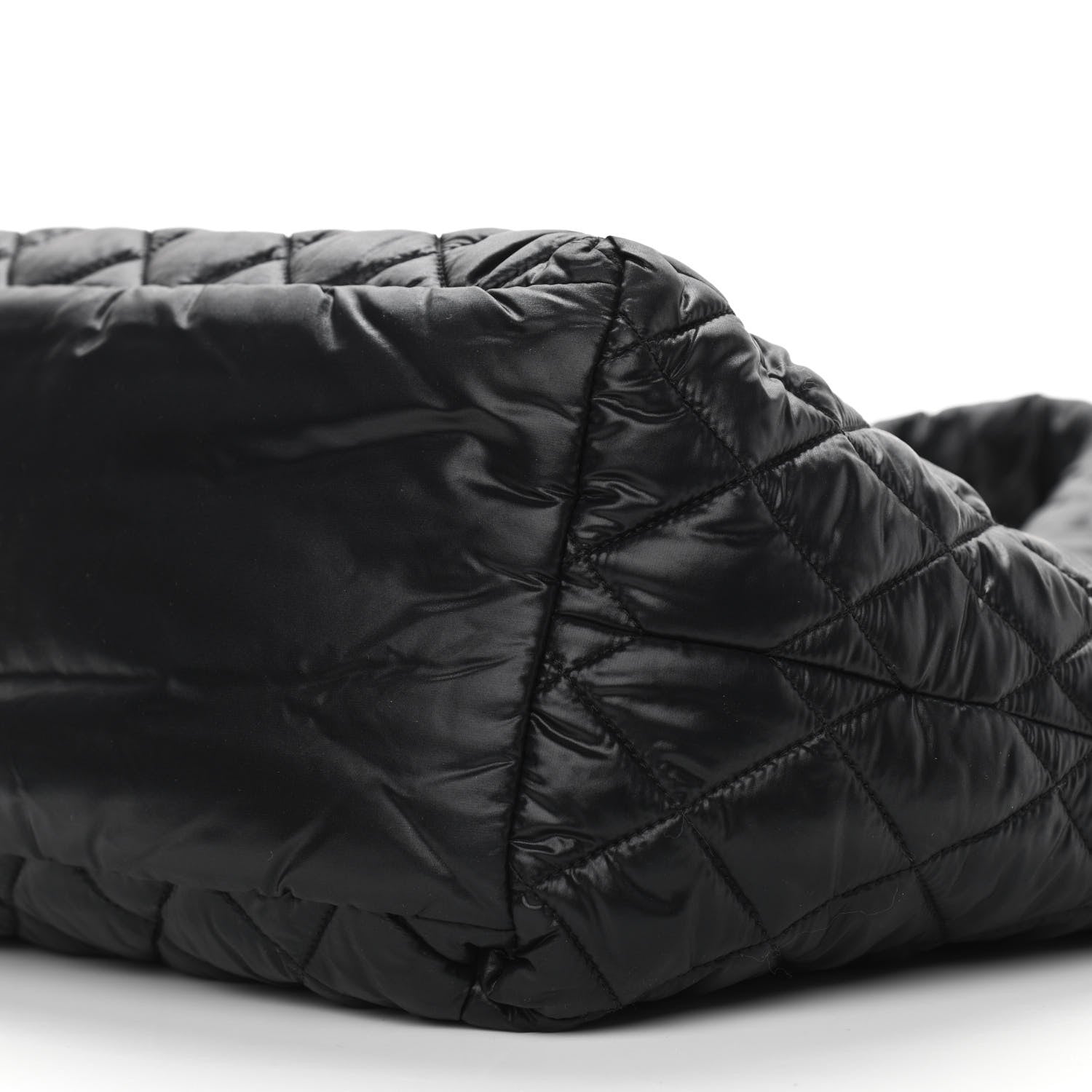Chanel Nylon Quilted Small Coco Cocoon Tote Black 9 of 10