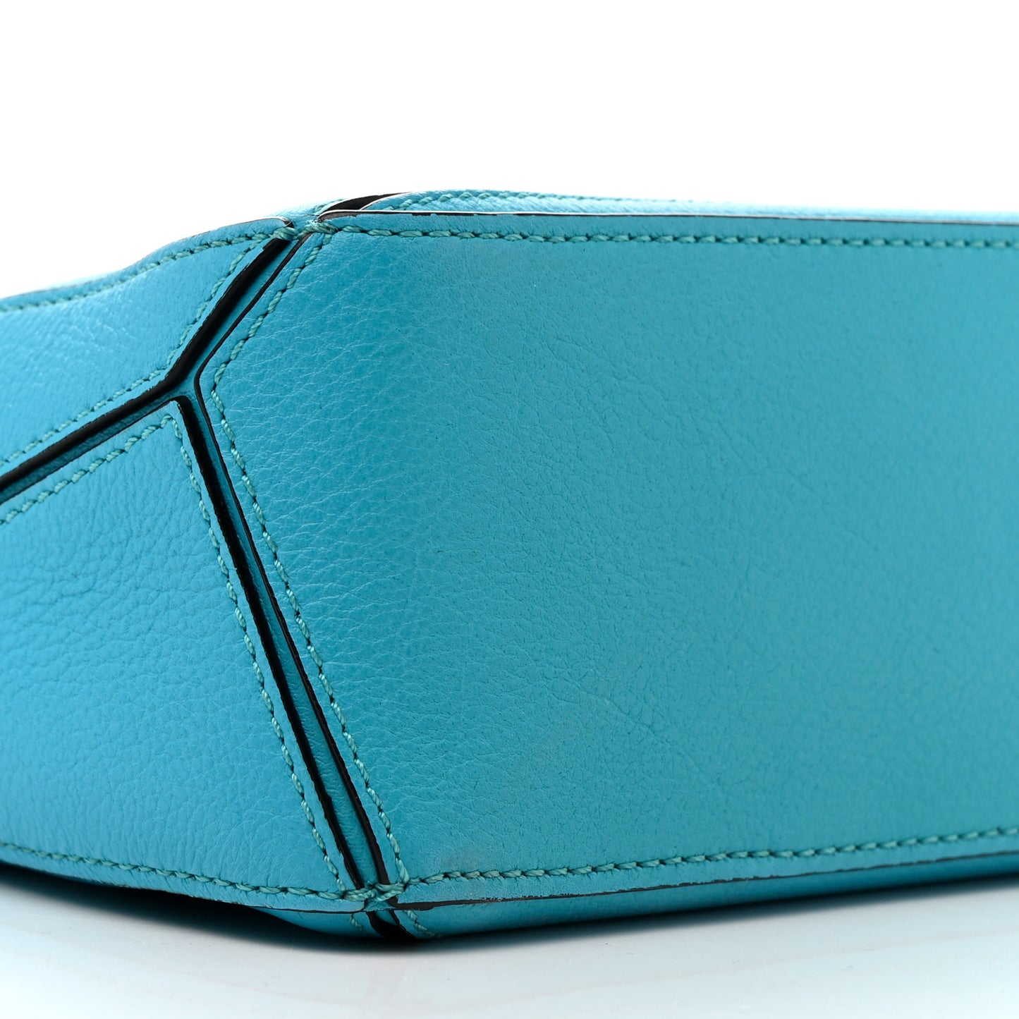 Calfskin Mini Puzzle Bag Cyan