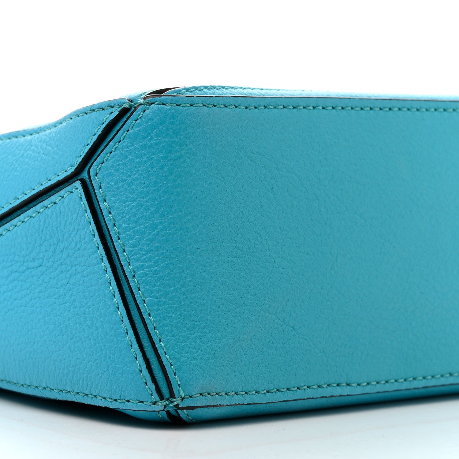 Loewe Calfskin Mini Puzzle Bag Cyan 9 of 10