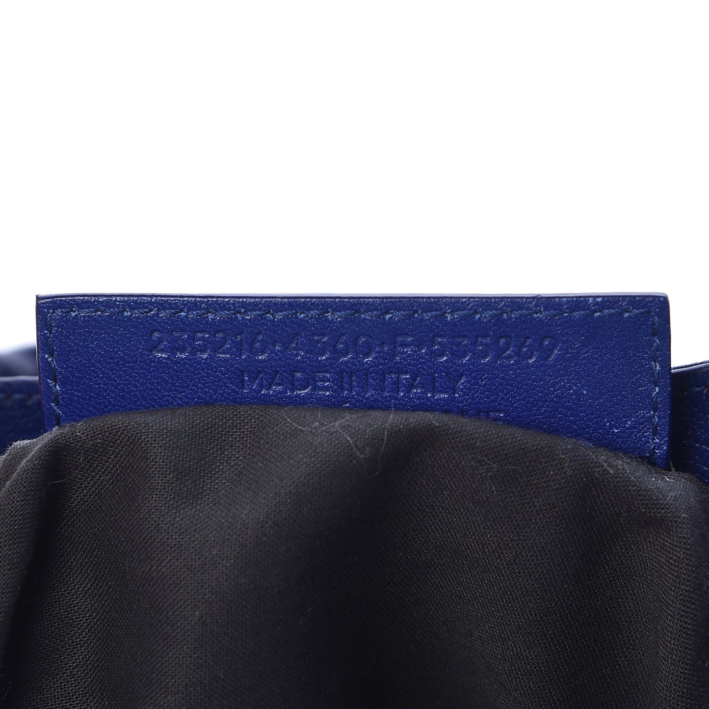 Chevre Gold Metallic Edge Hardware Velo Bleu Roi
