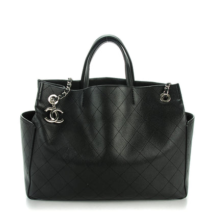 Chanel Grained Calfskin CC Pocket Tote Black 1 of 7