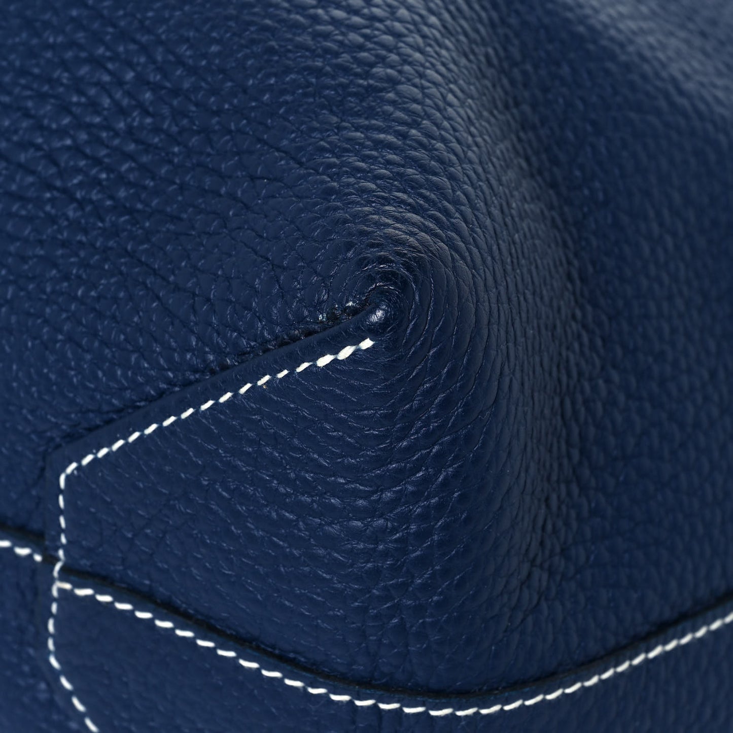 Taurillon Clemence Double Sens 36 Reversible Tote Bleu Sapphire Izmir