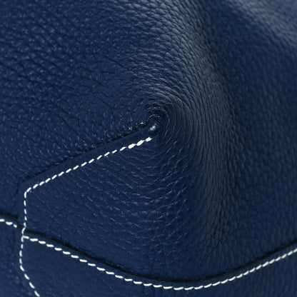 Hermes Taurillon Clemence Double Sens 36 Reversible Tote Bleu Sapphire Izmir 9 of 22