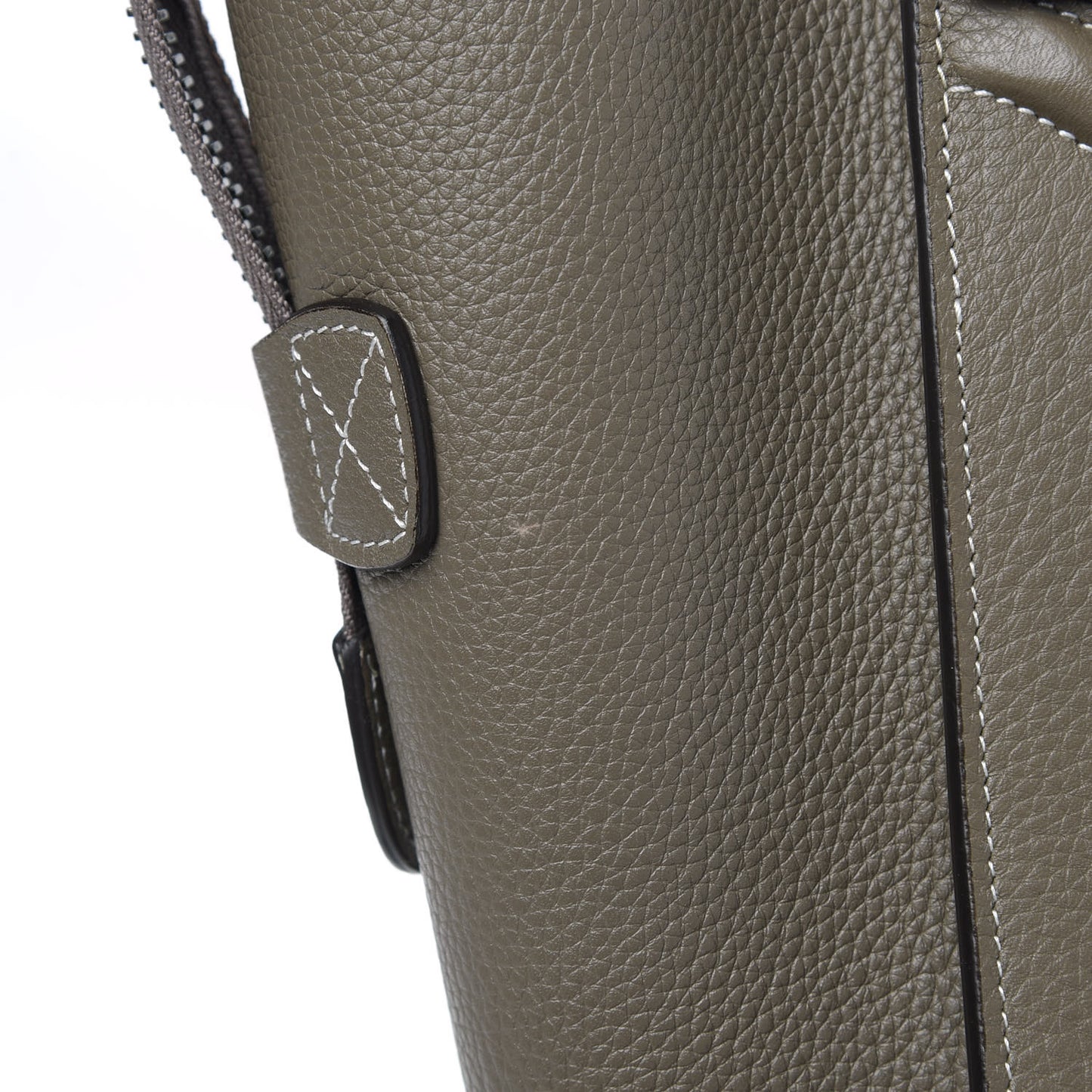 Drummed Calfskin Mini Luggage Souris