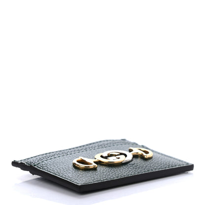 Gucci Grainy Calfskin Zumi Card Holder Vintage Green 4 of 6