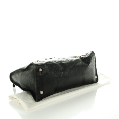 Balenciaga Agneau Giant 21 Silver Hardware Work Black 4 of 8