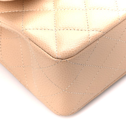 Chanel Caviar Quilted Small Double Flap Beige 10 of 14