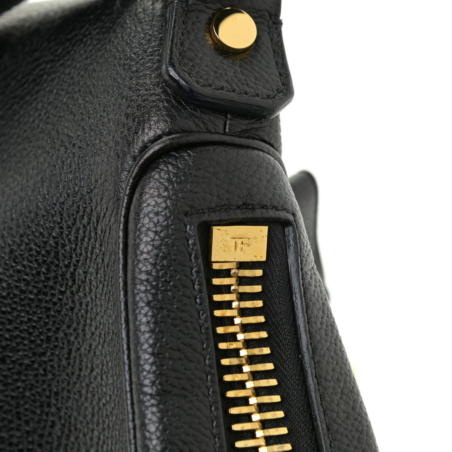 Grained Calfskin Medium Jennifer Crossbody Bag Black