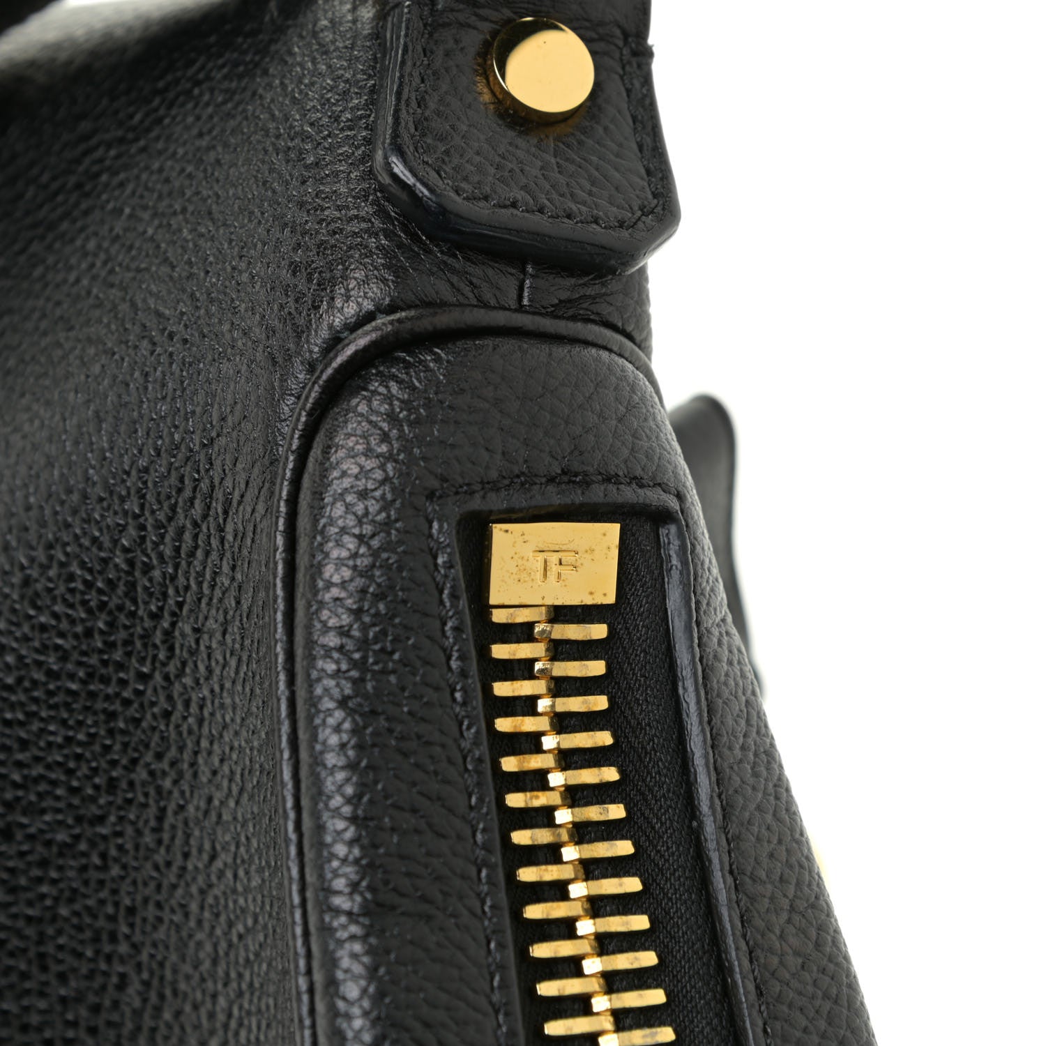 Tom Ford Grained Calfskin Medium Jennifer Crossbody Bag Black 10 of 11
