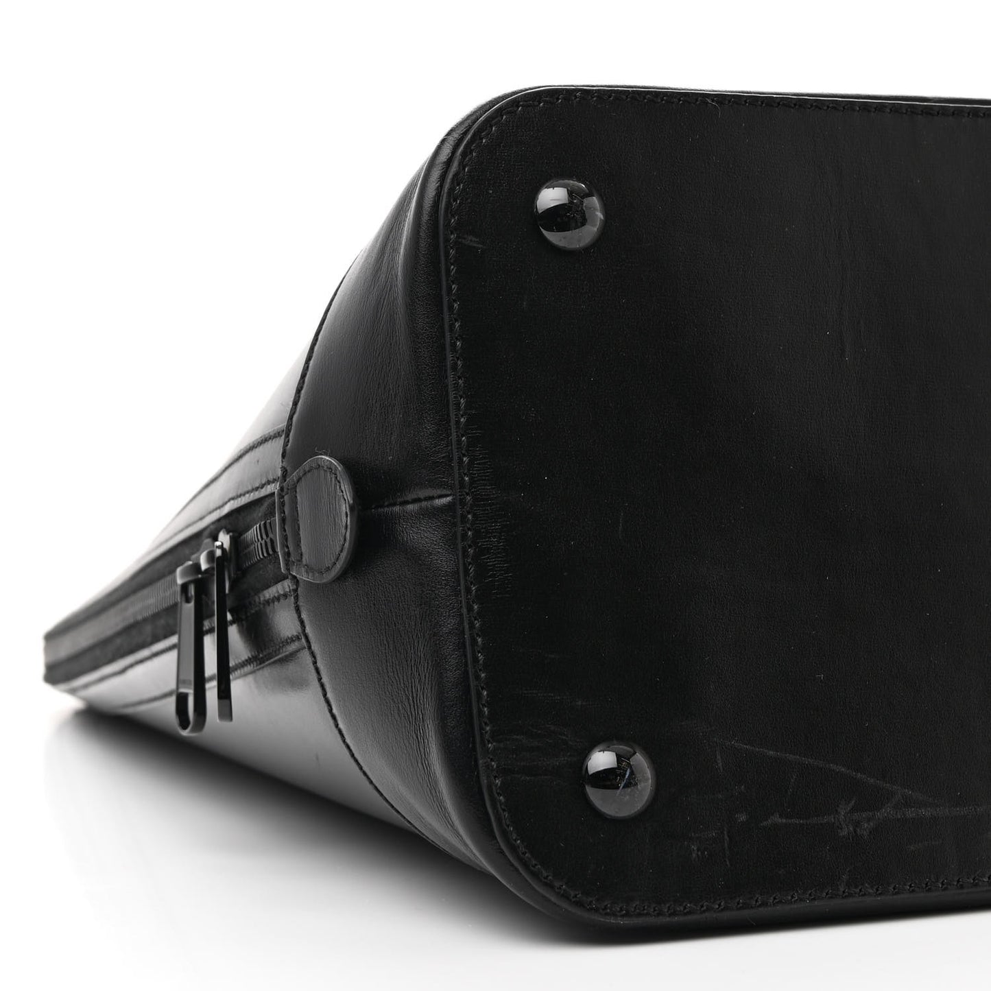 Boarded Plutone Calfskin Large Horsebit 1955 Duffle Bag Black