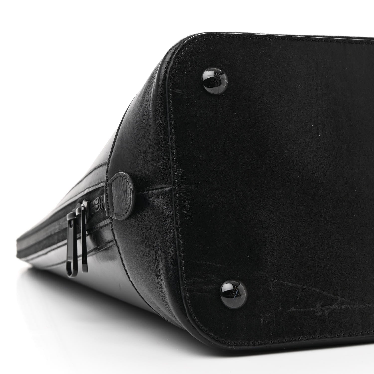 Gucci Boarded Plutone Calfskin Large Horsebit 1955 Duffle Bag Black 9 of 13