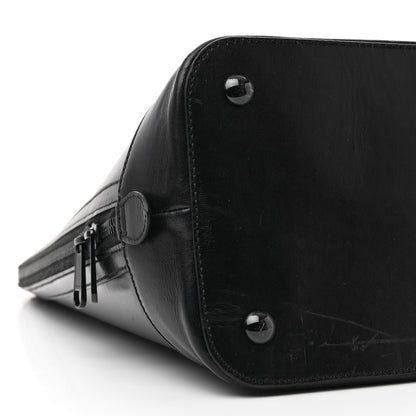 Gucci Boarded Plutone Calfskin Large Horsebit 1955 Duffle Bag Black 9 of 13