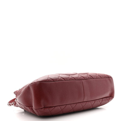 Chanel Caviar Quilted Timeless CC Soft Tote Dark Red 4 of 10
