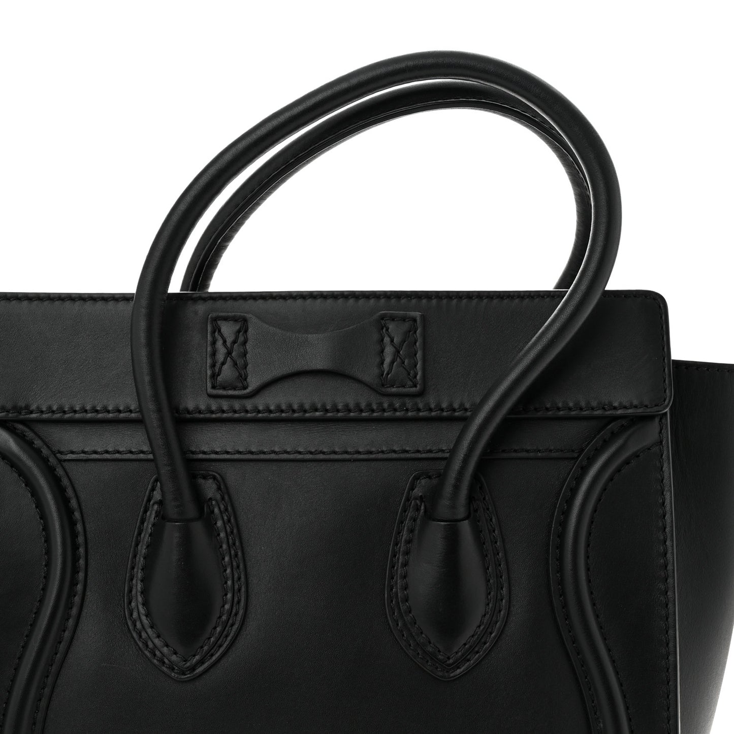 Smooth Calfskin Micro Luggage Black