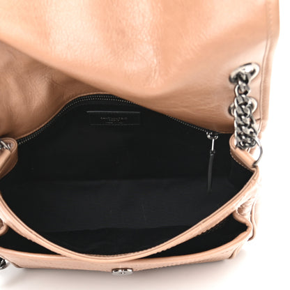 Saint Laurent Crinkled Calfskin Matelasse Monogram Medium Niki Chain Satchel Dark Toffee 5 of 10