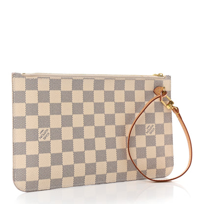 Louis Vuitton Damier Azur Neverfull MM GM Pochette 3 of 8