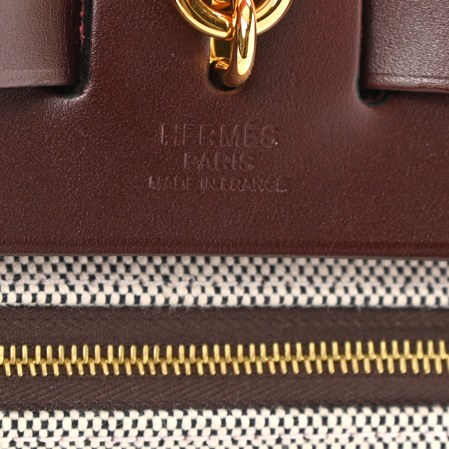Hermes Toile H Berline Vache Hunter Herbag Zip 31 PM Rouge Sellier 7 of 11