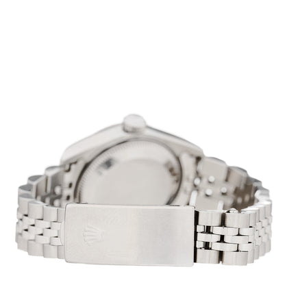 Rolex Stainless Steel 18K White Gold 26mm Oyster Perpetual Datejust Watch Silver 69174 3 of 4