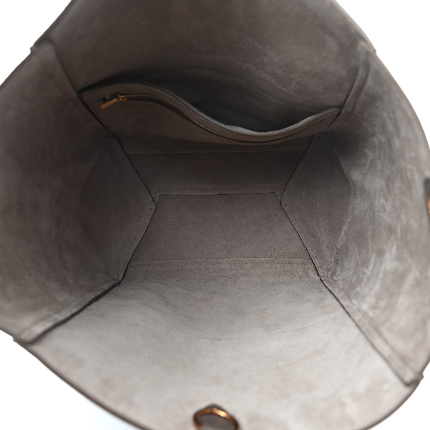 Celine Soft Grained Calfskin Sangle Bucket Bag Taupe 4 of 4