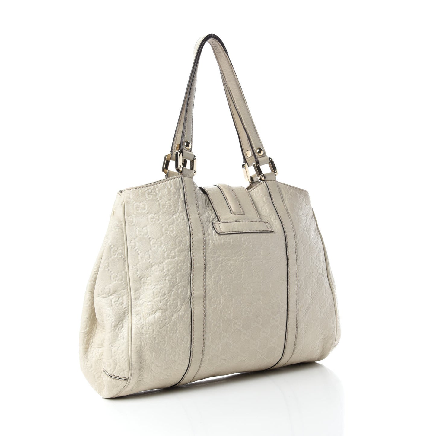 Guccissima Large New Ladies Hobo Off White