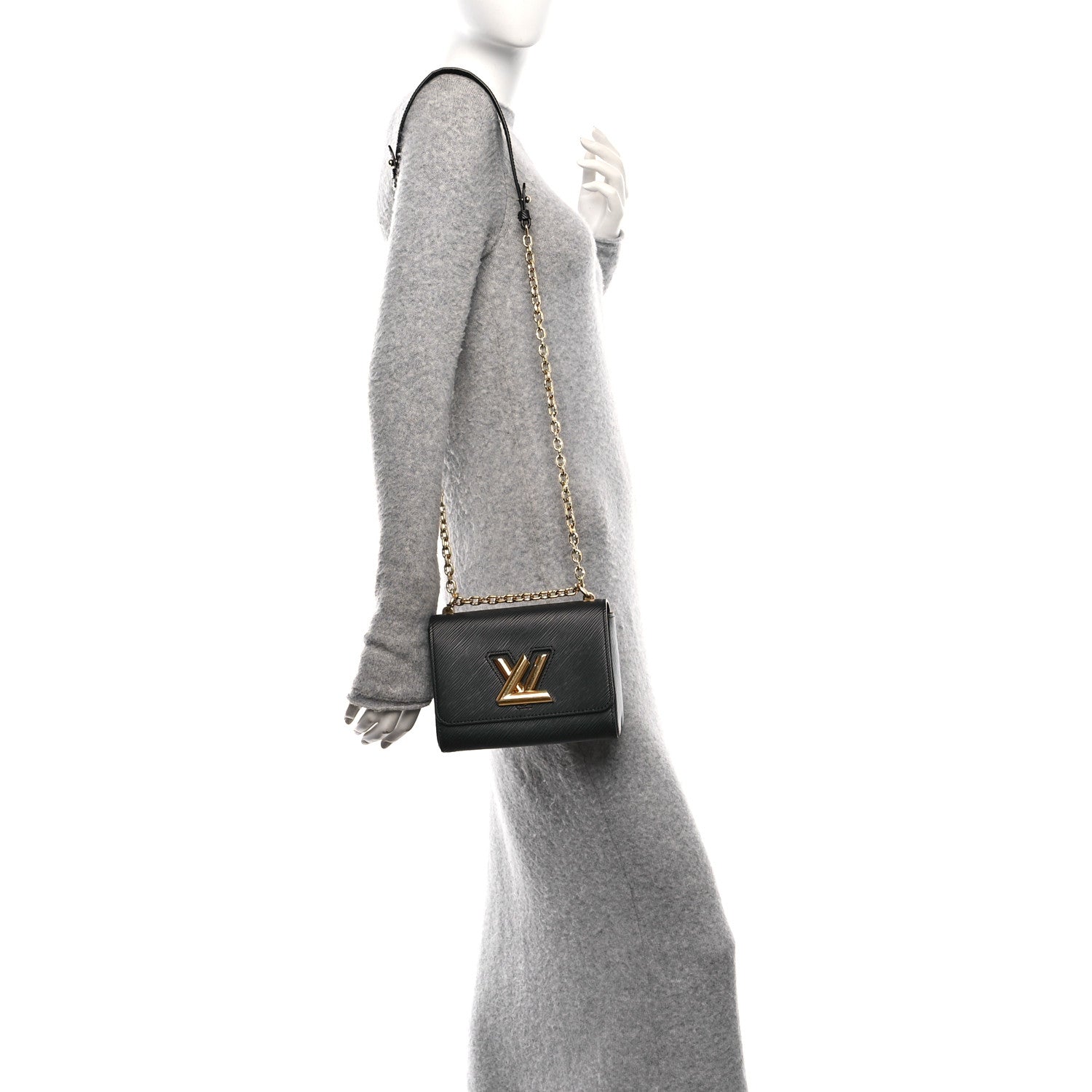 Louis Vuitton Epi Twist Shoulder Bag PM Black 2 of 11