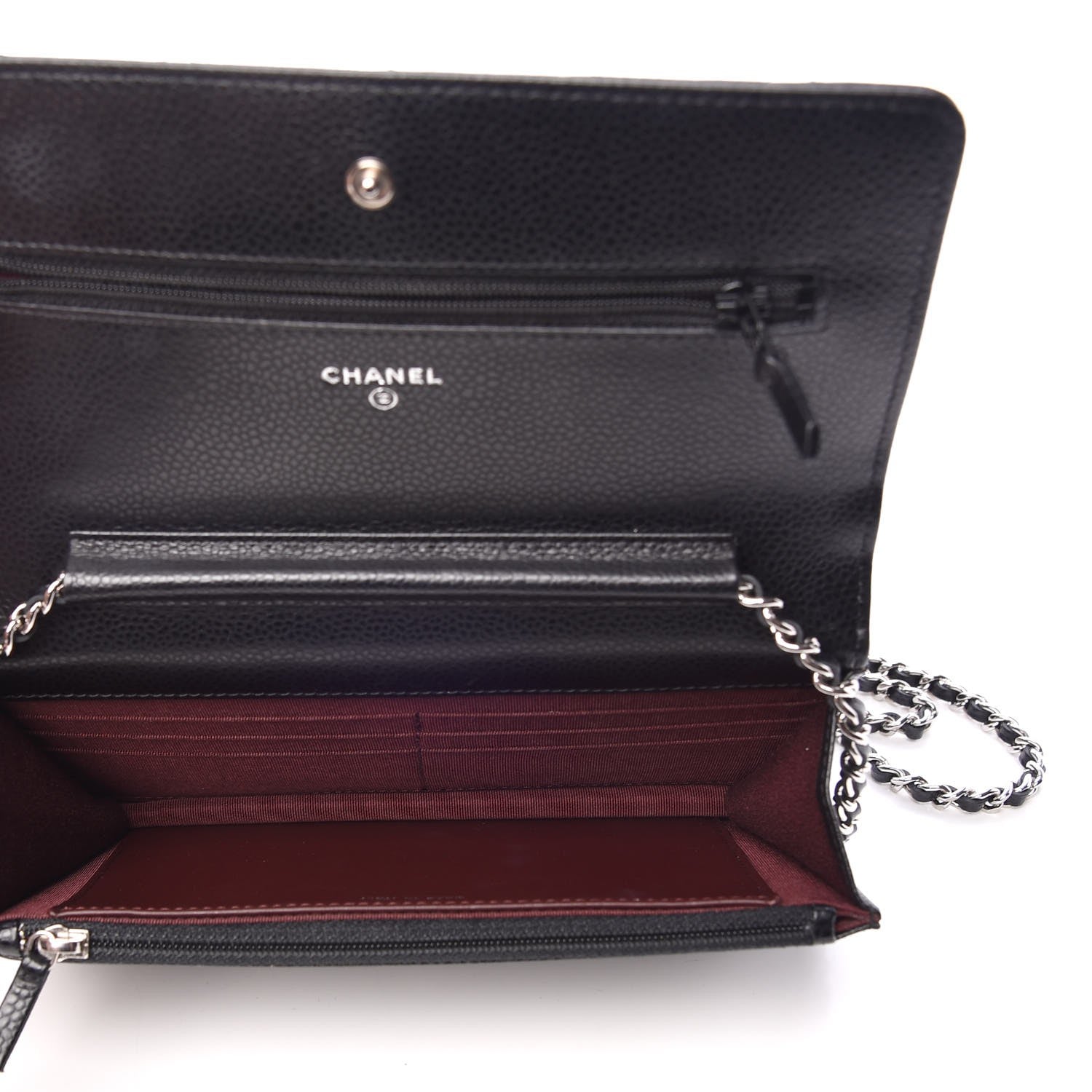 Chanel Caviar Quilted Wallet On Chain WOC Black 5 of 9