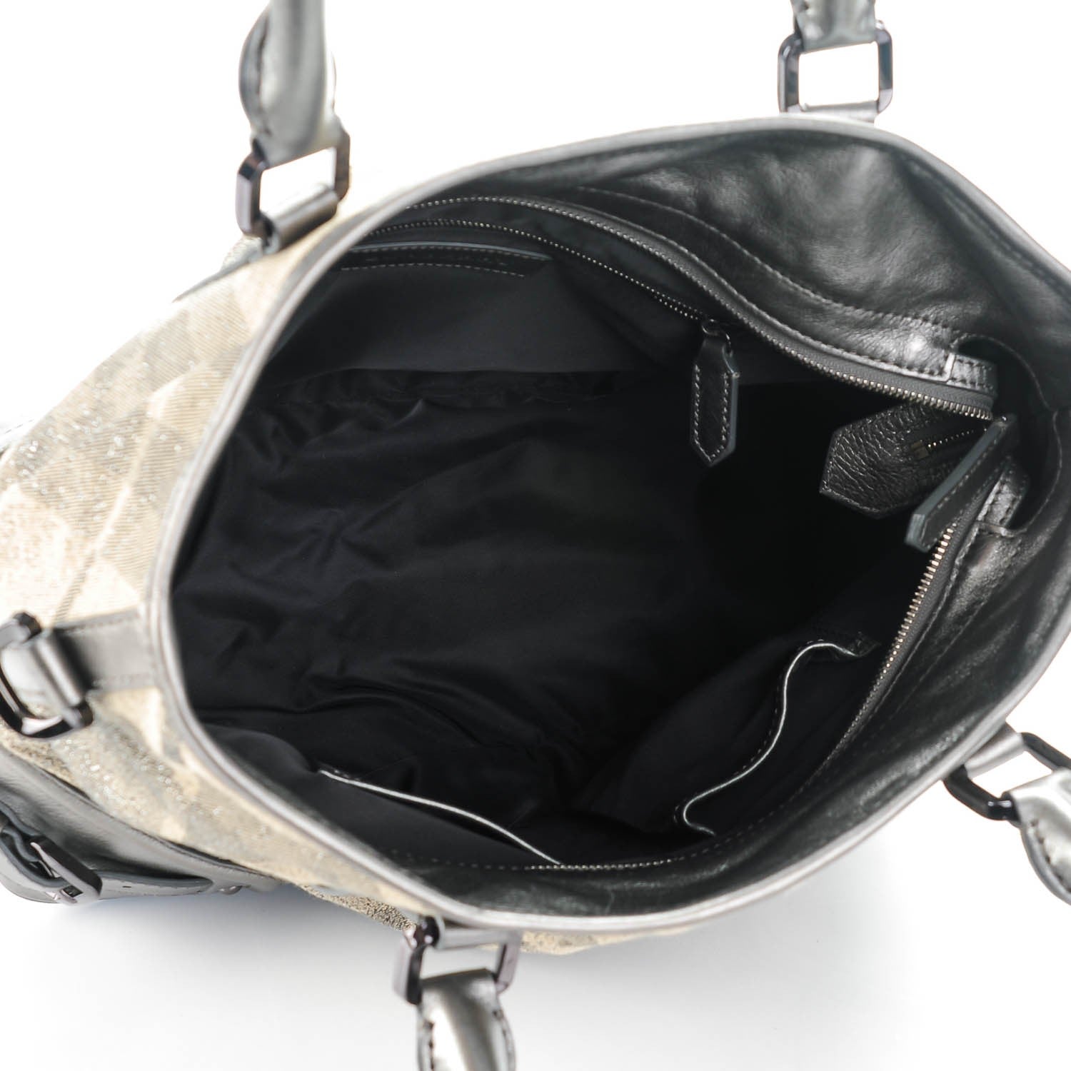 Burberry Shimmer Check Medium Lowry Pewter 5 of 8