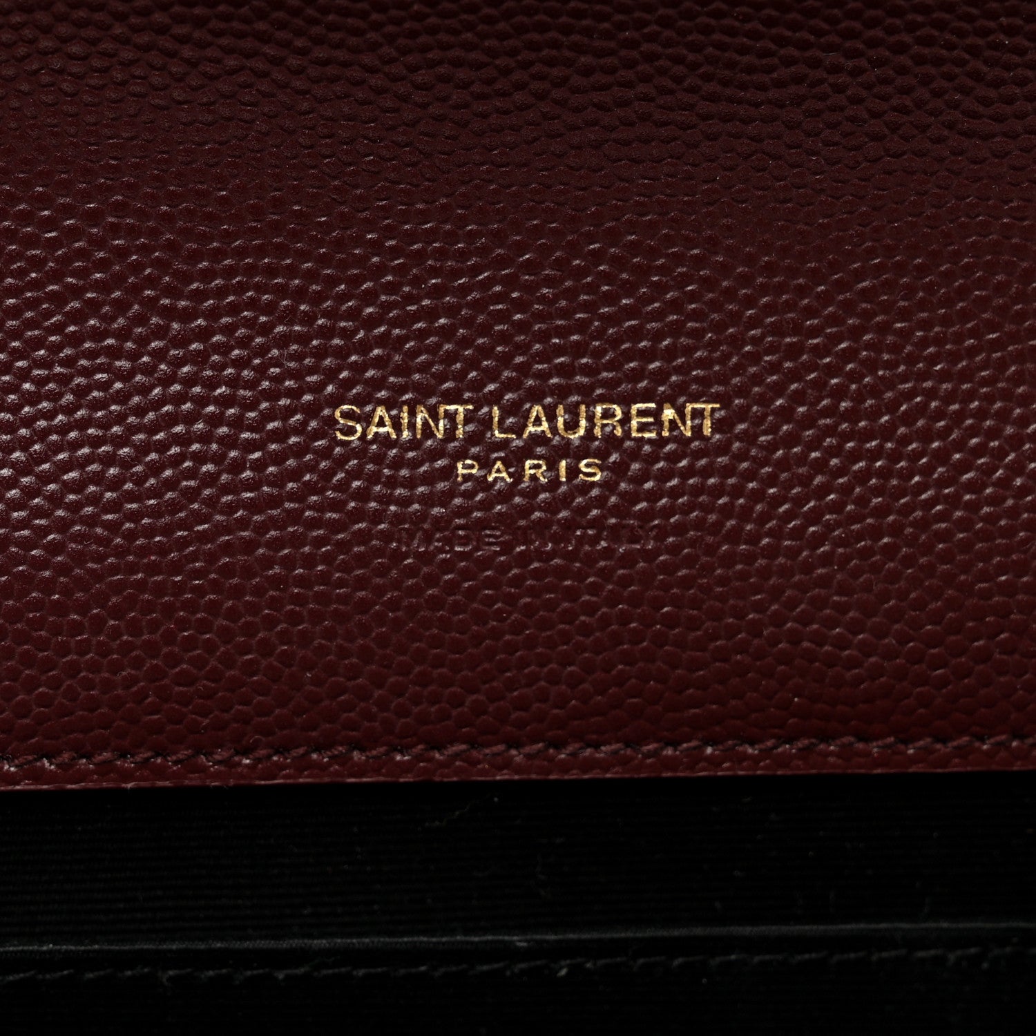 Saint Laurent Grain De Poudre Matelasse Chevron Monogram Envelope Clutch Rouge Legion 6 of 8