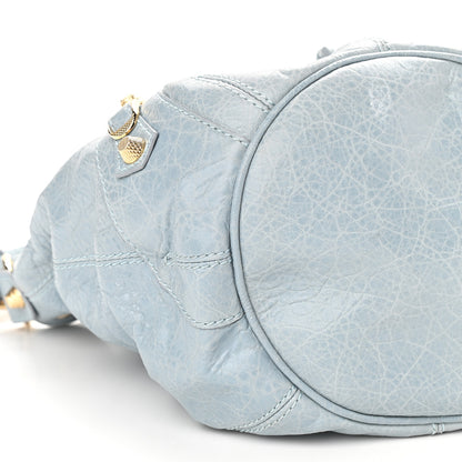 Balenciaga Agneau Giant 12 Gold Hardware Mini Pompon Bleu Acier Ciel 7 of 10