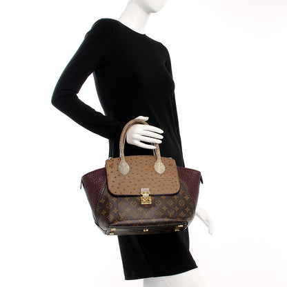 Louis Vuitton Monogram Ostrich Python Majestueux PM Bordeaux 2 of 8