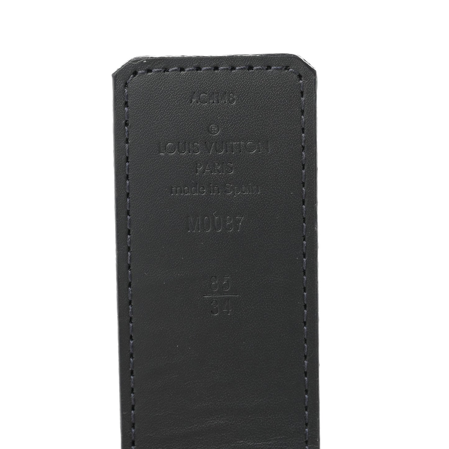 Damier Graphite 40mm LV Initiales Belt 85 34