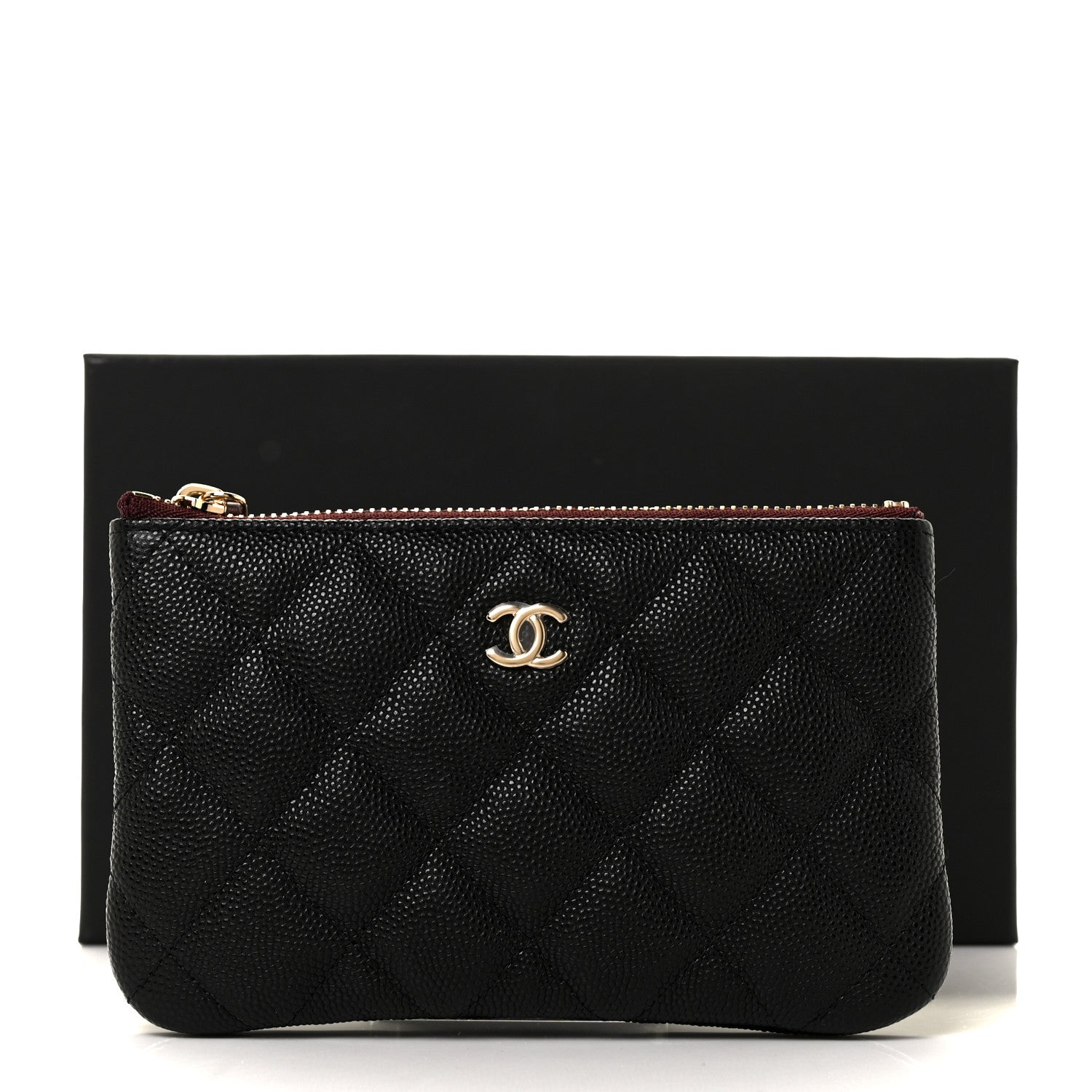 Chanel Caviar Quilted Small Cosmetic Case Black 10 of 10