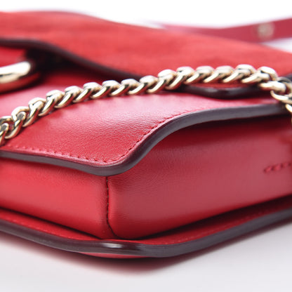 Chloe Suede Calfskin Small Faye Shoulder Bag Tulip Red 13 of 15