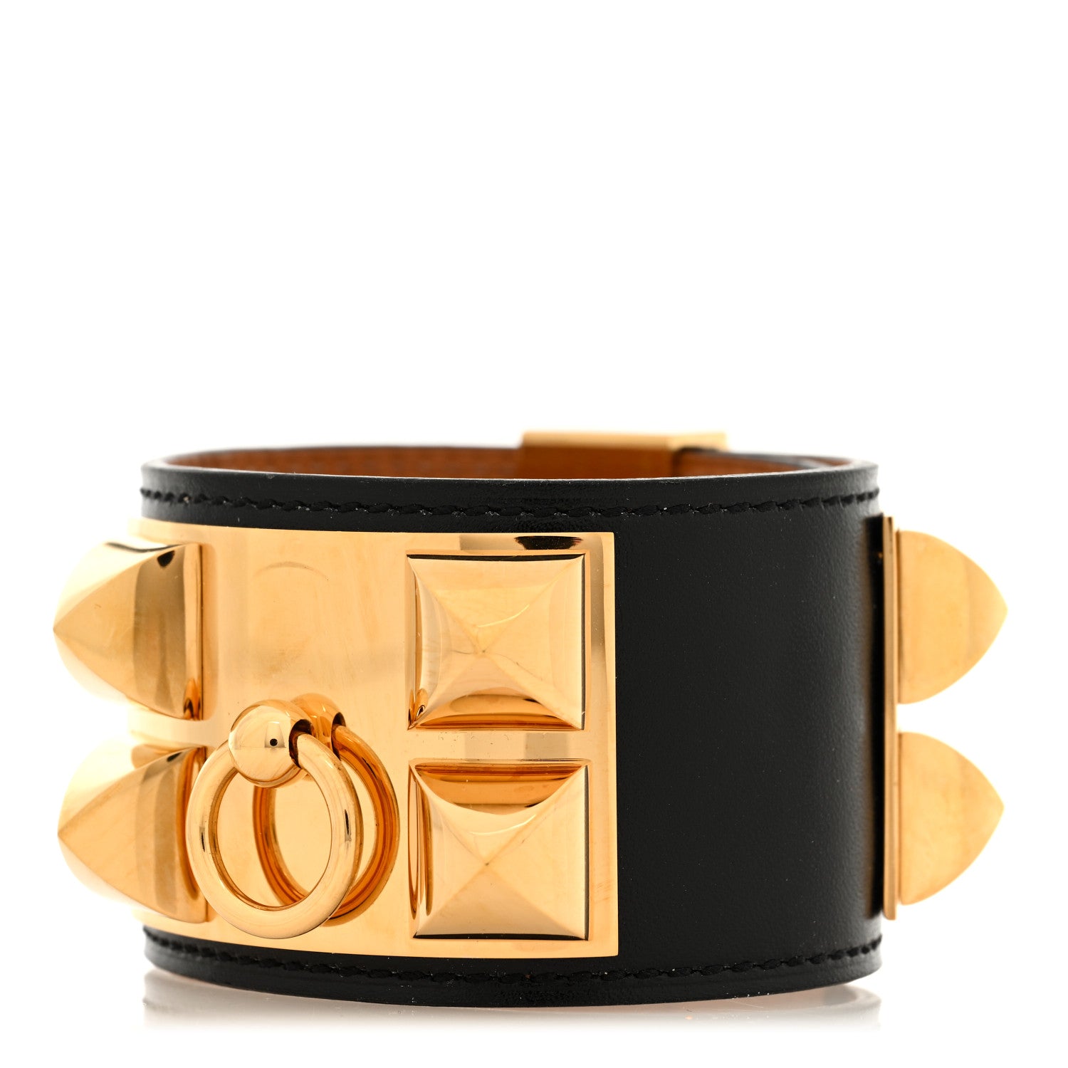 Hermes Box Collier de Chien CDC Bracelet T2 Black 1 of 5