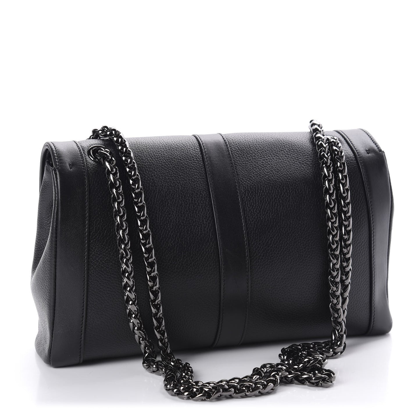 Calfskin Small Sweet Charity Shoulder Bag Black