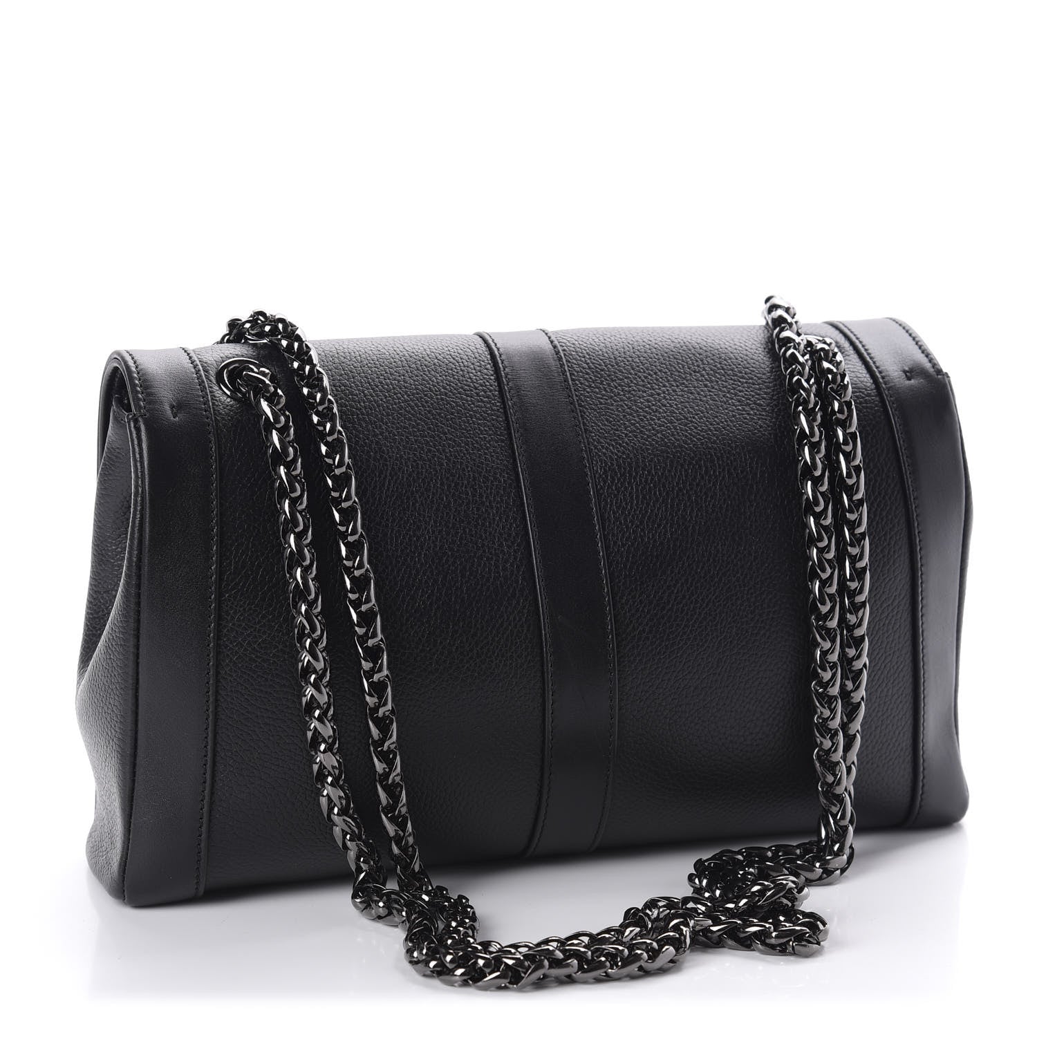 Christian Louboutin Calfskin Small Sweet Charity Shoulder Bag Black 3 of 10