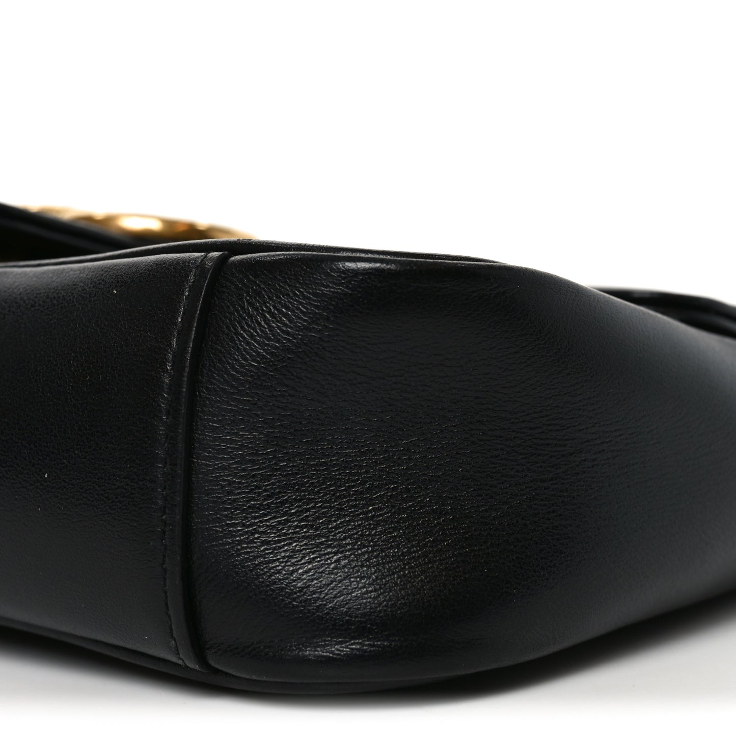 Calfskin Matelasse Mini GG Marmont Shoulder Bag Black