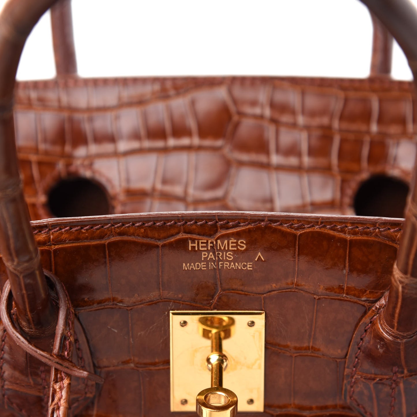 Shiny Porosus Crocodile Birkin 35 Etrusque