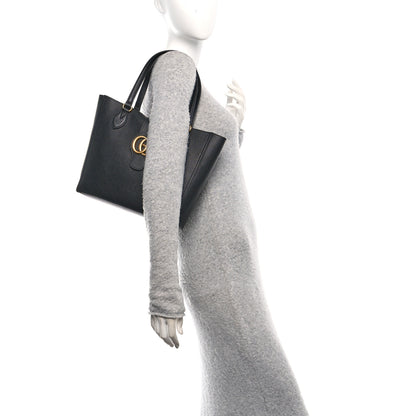 Gucci New Sakai Calfskin Lux Small Dahlia Tote Black 2 of 11