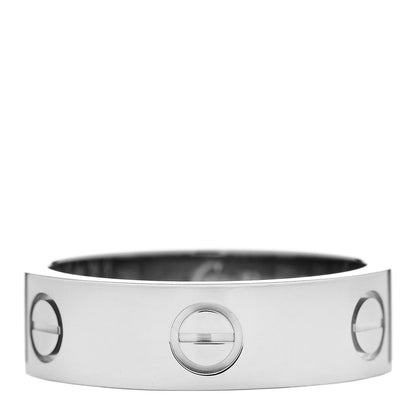 Cartier 18K White Gold 6mm LOVE Ring 57 8 1 of 4