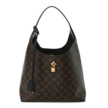 Louis Vuitton Monogram Flower Hobo Black 1 of 10