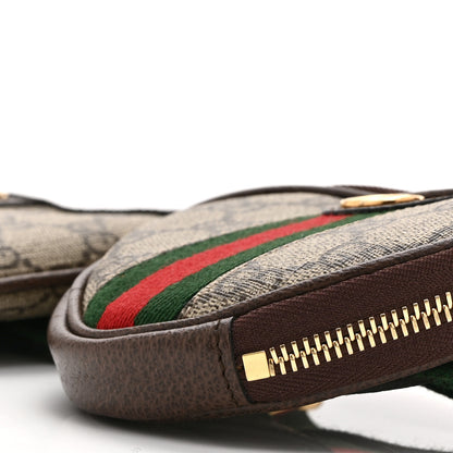 Gucci GG Supreme Monogram Web Ophidia Utility Belt Bag 75 30 Beige Ebony New Acero 15 of 16