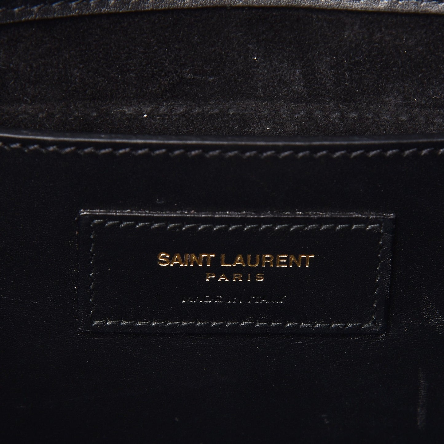 Calfskin Classic Monogram Tassel Clutch Black