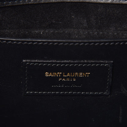 Saint Laurent Calfskin Classic Monogram Tassel Clutch Black 7 of 8